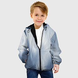 Куртка с капюшоном детская Абстрактный пепел - Серый, цвет: 3D-черный — фото 2