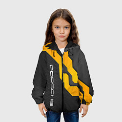 Куртка с капюшоном детская PORSCHE - ТЕХНОЛОГИЧЕСКАЯ БРОНЯ, цвет: 3D-черный — фото 2