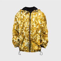 Детская куртка Абстрактное множество золотых огней - Яркожёлтый