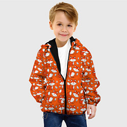 Куртка с капюшоном детская Red foxes, цвет: 3D-черный — фото 2