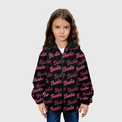 Куртка с капюшоном детская Barbie - Барби, цвет: 3D-черный — фото 2