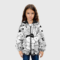 Куртка с капюшоном детская ЯПОНСКИЕ ШТУЧКИ, цвет: 3D-черный — фото 2