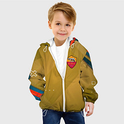 Куртка с капюшоном детская Roma Абстракция спорт, цвет: 3D-белый — фото 2