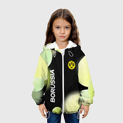 Куртка с капюшоном детская Боруссия Абстракция, цвет: 3D-белый — фото 2