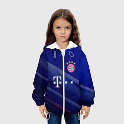 Куртка с капюшоном детская Bayern munchen Абстракция, цвет: 3D-белый — фото 2