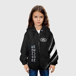 Куртка с капюшоном детская Land rover Абстракция, цвет: 3D-черный — фото 2
