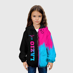 Куртка с капюшоном детская Lazio - neon gradient: по-вертикали, цвет: 3D-черный — фото 2