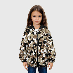 Куртка с капюшоном детская Камуфляж Open Terrain, цвет: 3D-черный — фото 2