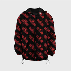 Куртка с капюшоном детская Cult of the lamb pattern, цвет: 3D-черный