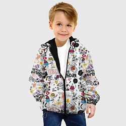 Куртка с капюшоном детская Funny holiday, цвет: 3D-черный — фото 2