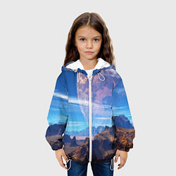 Куртка с капюшоном детская Фантастическая планета, цвет: 3D-белый — фото 2