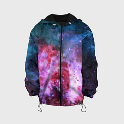 Куртка с капюшоном детская Астрономия - вселенная, цвет: 3D-черный