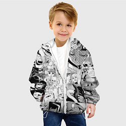 Куртка с капюшоном детская Да я паук и что с того pattern, цвет: 3D-белый — фото 2