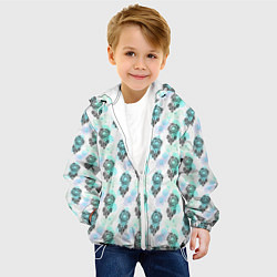 Куртка с капюшоном детская Ловцы снов на пастельном фоне, паттерн, цвет: 3D-белый — фото 2