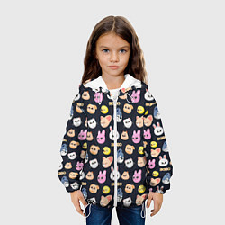 Куртка с капюшоном детская Skzoo pattern, цвет: 3D-белый — фото 2
