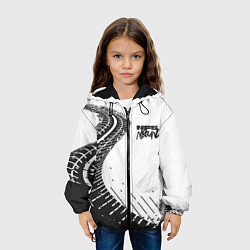Куртка с капюшоном детская NFS Unbound следы резины, цвет: 3D-черный — фото 2