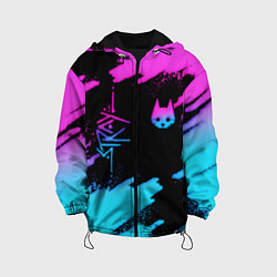 Куртка с капюшоном детская Stray neon, цвет: 3D-черный