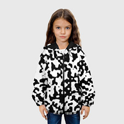 Куртка с капюшоном детская Камуфляж Cowskin средний, цвет: 3D-черный — фото 2
