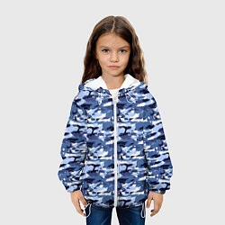 Куртка с капюшоном детская Камуфляж Navi Camo, цвет: 3D-белый — фото 2
