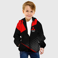 Куртка с капюшоном детская Mitsubishi - Sportwear, цвет: 3D-черный — фото 2