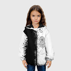 Куртка с капюшоном детская Северный компас Вегвизир, цвет: 3D-черный — фото 2