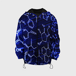 Куртка с капюшоном детская Графическая химия, цвет: 3D-черный