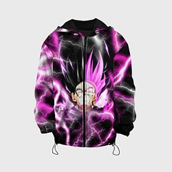 Куртка с капюшоном детская Драгон Бол Гоку Блек Dragon Ball, цвет: 3D-черный