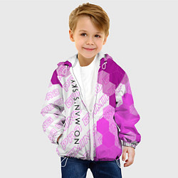 Куртка с капюшоном детская No Mans Sky pro gaming: по-вертикали, цвет: 3D-белый — фото 2