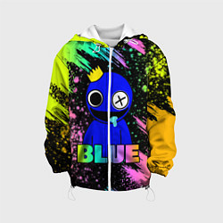 Куртка с капюшоном детская Rainbow Friends - Blue, цвет: 3D-белый
