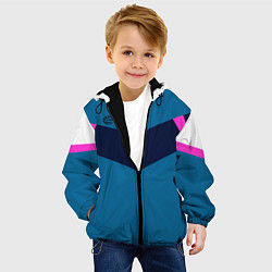 Куртка с капюшоном детская FIRM в стиле 90х, цвет: 3D-черный — фото 2