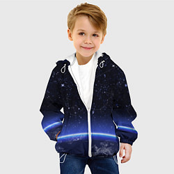 Куртка с капюшоном детская Земной горизонт, цвет: 3D-белый — фото 2