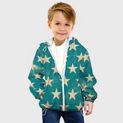 Куртка с капюшоном детская Super stars, цвет: 3D-белый — фото 2