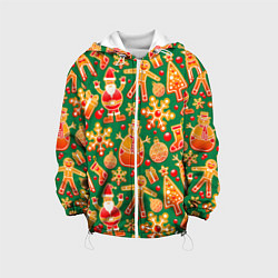 Куртка с капюшоном детская Christmas decorations with gifts, цвет: 3D-белый