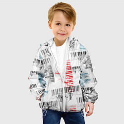 Куртка с капюшоном детская Играем джаз, цвет: 3D-белый — фото 2