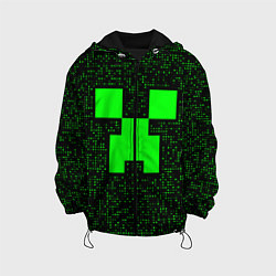 Детская куртка Minecraft green squares