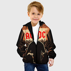 Куртка с капюшоном детская На рок концерте, цвет: 3D-черный — фото 2