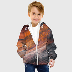 Куртка с капюшоном детская Пустынный ветер, цвет: 3D-белый — фото 2