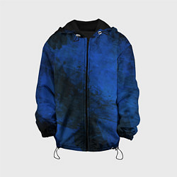 Куртка с капюшоном детская Синий дым, цвет: 3D-черный