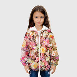 Куртка с капюшоном детская Тысяча цветов, цвет: 3D-белый — фото 2