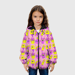 Куртка с капюшоном детская Childrens pattern, цвет: 3D-черный — фото 2