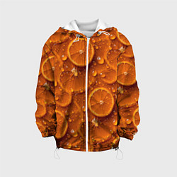 Детская куртка Сочная текстура из долек апельсина