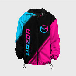 Детская куртка Mazda - neon gradient: надпись, символ