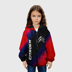 Куртка с капюшоном детская Citroen красный карбон, цвет: 3D-черный — фото 2