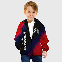 Куртка с капюшоном детская Citroen красный карбон, цвет: 3D-черный — фото 2