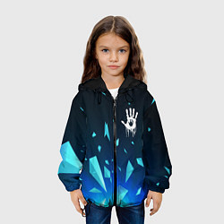 Куртка с капюшоном детская Death Stranding взрыв частиц, цвет: 3D-черный — фото 2