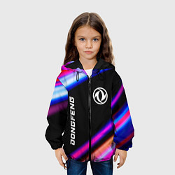 Куртка с капюшоном детская Dongfeng speed lights, цвет: 3D-черный — фото 2