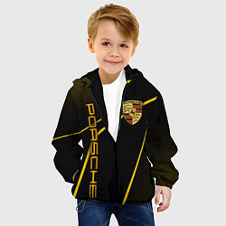 Куртка с капюшоном детская Porsche - Gold line, цвет: 3D-черный — фото 2