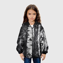 Куртка с капюшоном детская Березки, цвет: 3D-черный — фото 2