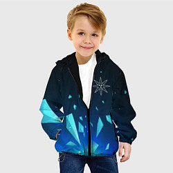 Куртка с капюшоном детская Dark Souls взрыв частиц, цвет: 3D-черный — фото 2