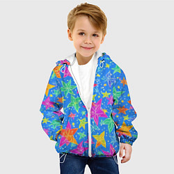 Куртка с капюшоном детская Морские мотивы, цвет: 3D-белый — фото 2